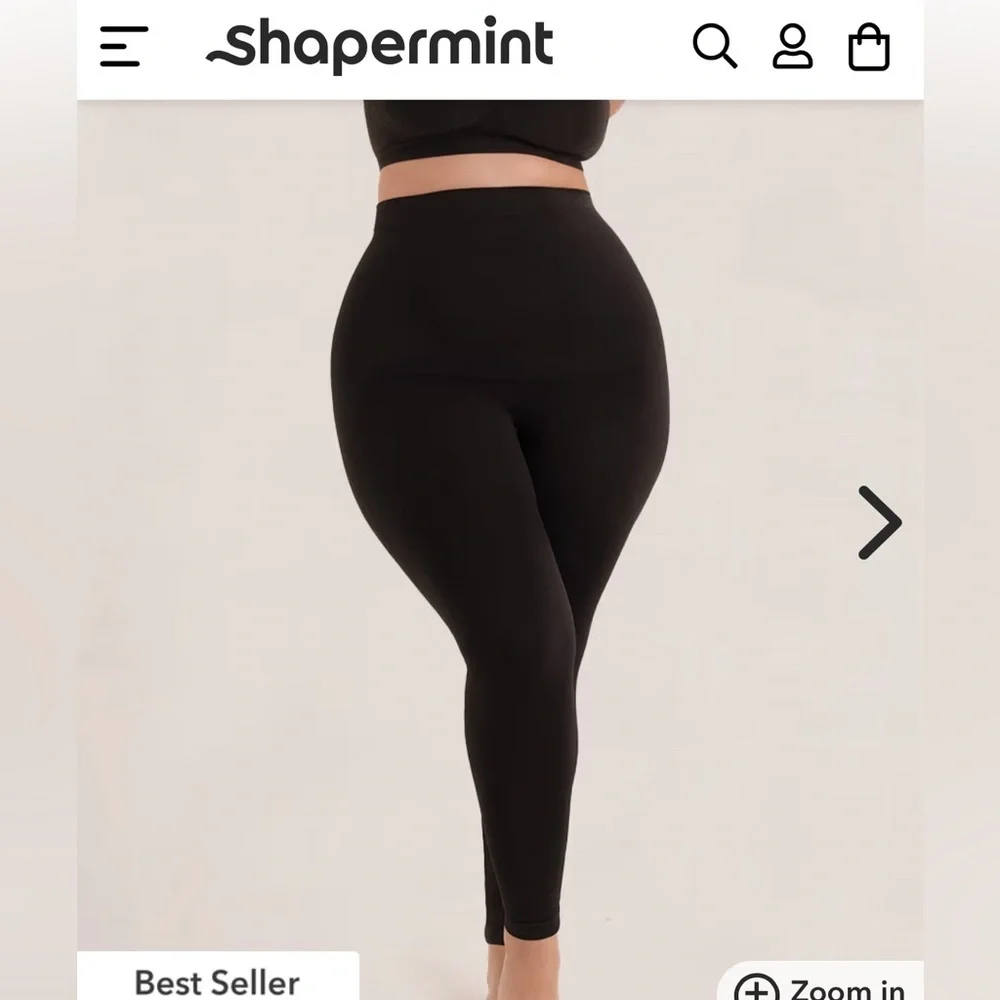 Shapermint Essentials High Waisted Shaping Leggings Black 4X
